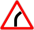 Знак 1.11.1 Опасный поворот