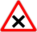 Знак 1.6 Пересечение равнозначных дорог