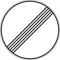 Знак 3.31 Конец зоны всех ограничений