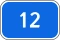 Знак 6.13 Километровый знак