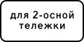 Знак 8.20.1 Тип тележки транспортного средства