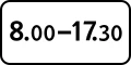 Знак 8.5.4 Время действия